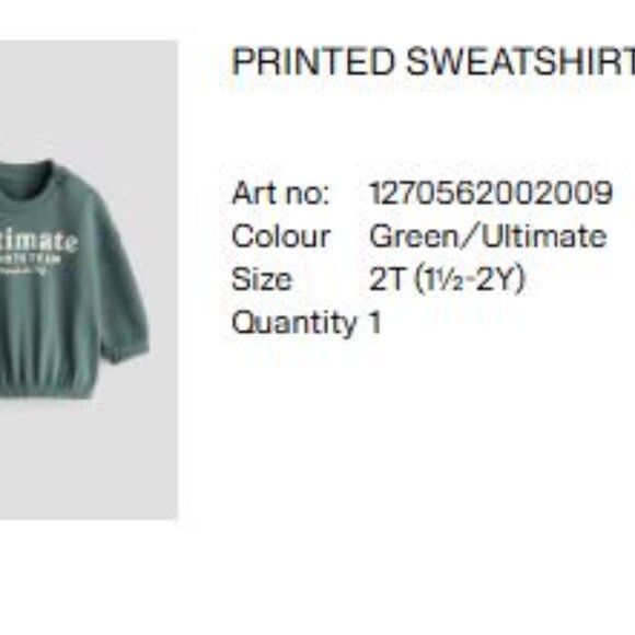 (4/$20) H&M - Printed Sweatshirt - Picture 7 of 7